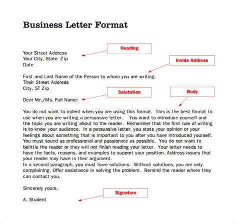 simple format for letter without letterhead.
